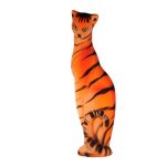 Керамическая копилка кошки Багира тигровая