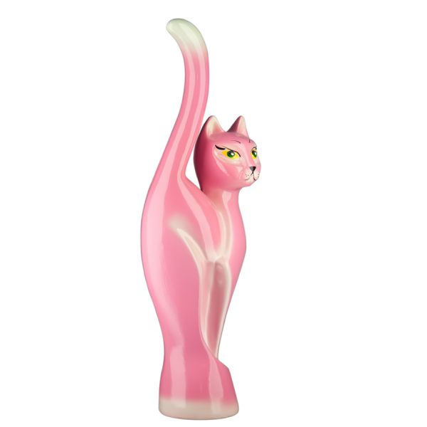 Керамическая Копилка Кошка розовая глянец
