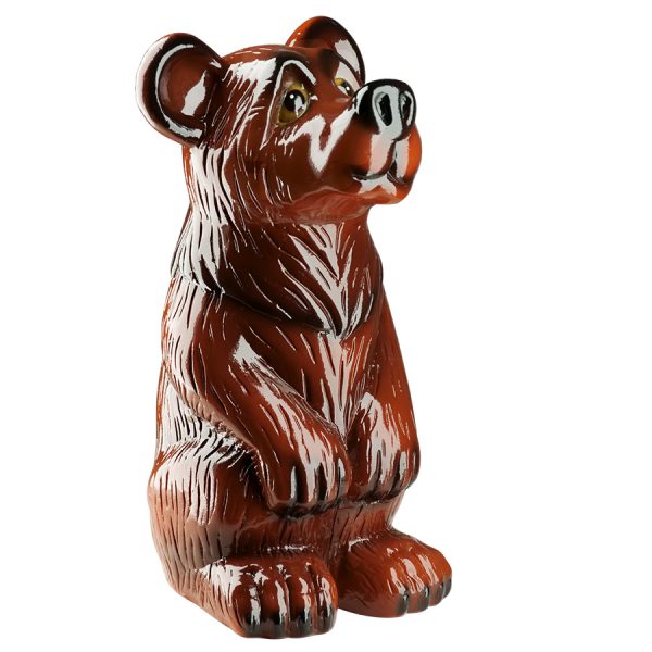 Керамическая садовая фигура Медведь глянец