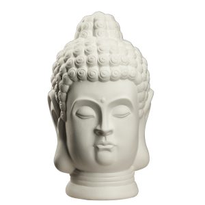 Статуэтка Голова Будды белая