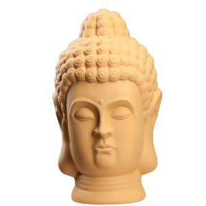 Статуэтка Голова Будды бежевая матовая