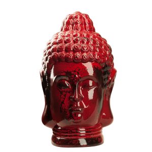 Статуэтка Голова Будды под красно-черный мрамор