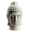Статуэтка Голова Будды белая матовая