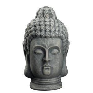 Статуетка Голова Будди сірий камінь