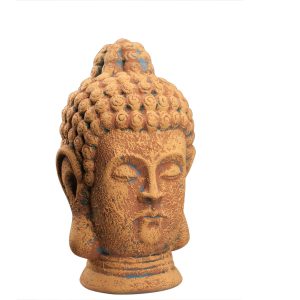 Статуетка Голова Будди під старий рудий камінь